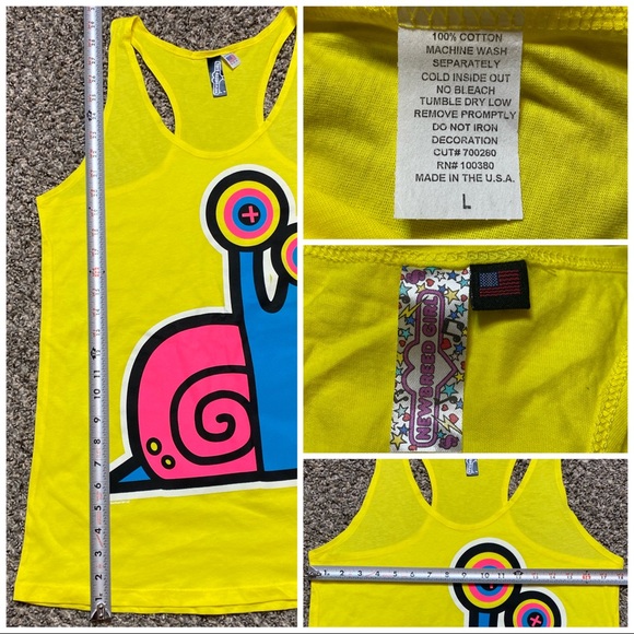 🟣 New Breed Girl Snail Racerback Tank Top - Picture 7 of 7